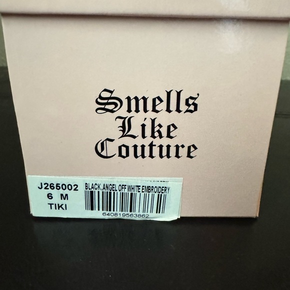 Juicy Couture Black and Cream Tiki Women's Sandals size 6 - Picture 11 of 12